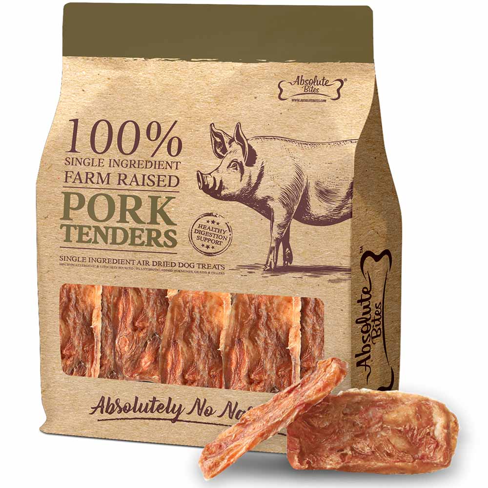 34% OFF: Absolute Bites Pork Tenderloin Air Dried Dog Treats
