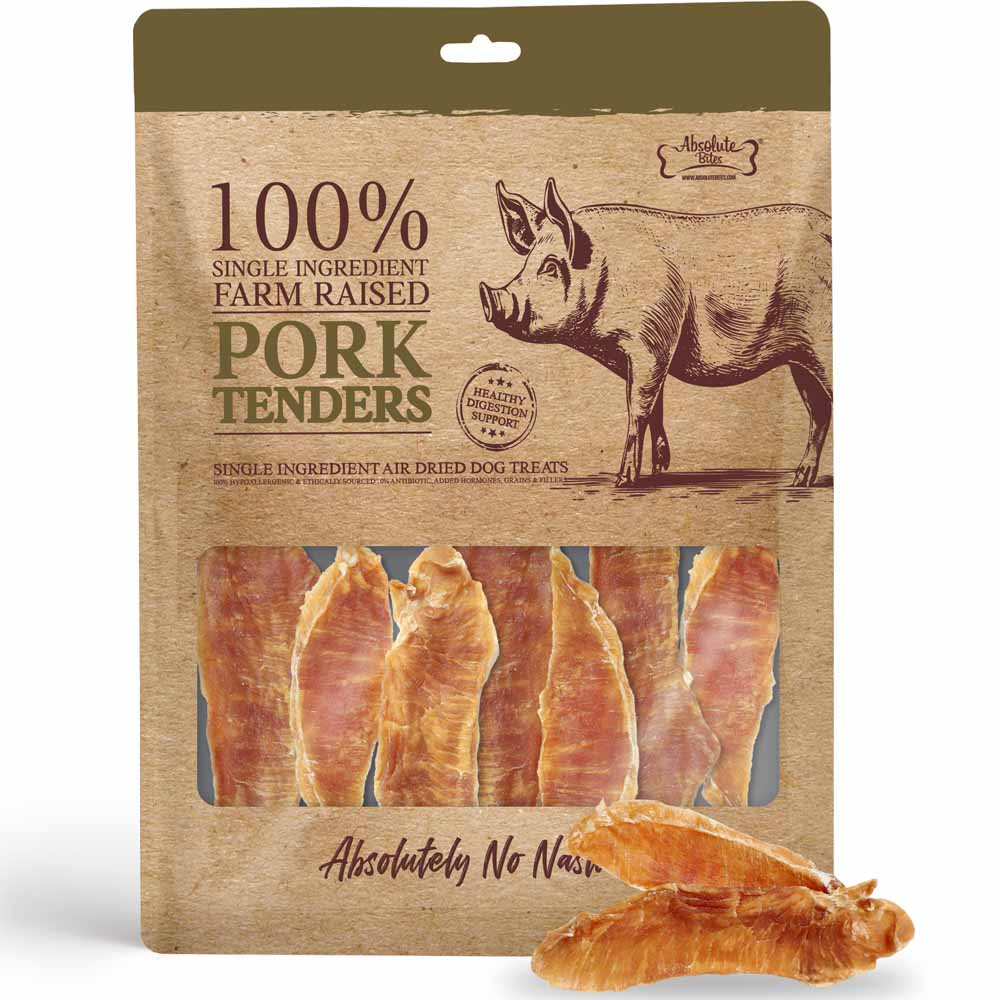 34% OFF: Absolute Bites Pork Tenderloin Air Dried Dog Treats