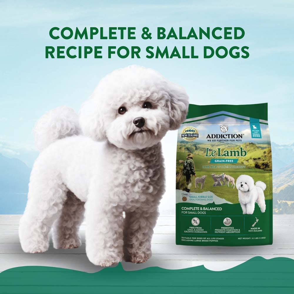 15% OFF: Addiction Le Lamb Grain-Free Small Breed Dry Dog Food 1.5kg