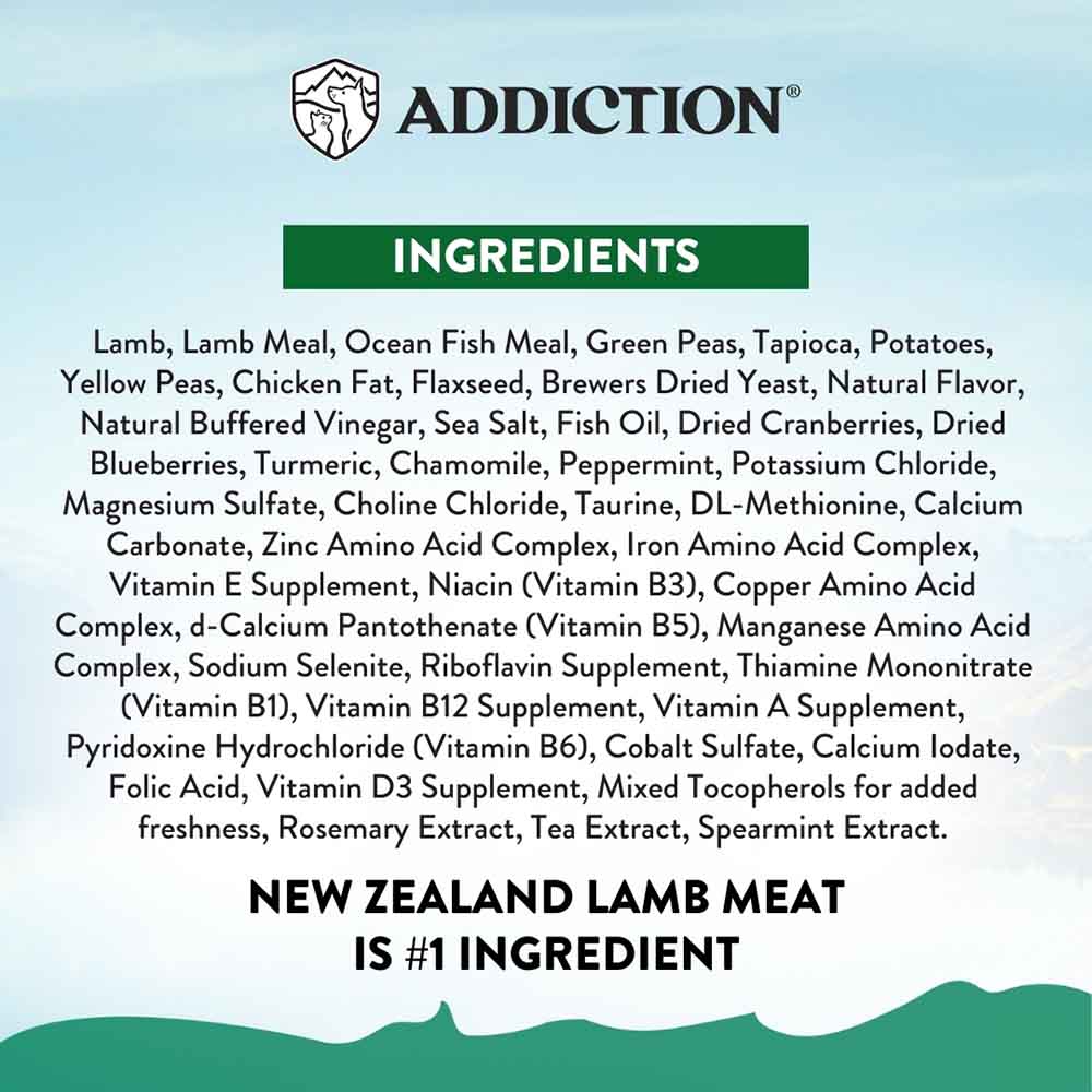 15% OFF: Addiction Le Lamb Grain-Free Small Breed Dry Dog Food 1.5kg
