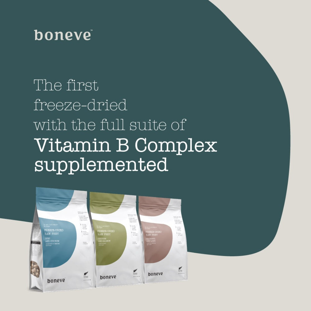 20% OFF: Boneve Beef & Chicken Digestive & Immune Support Grain-Free Freeze-Dried Raw Cat Food