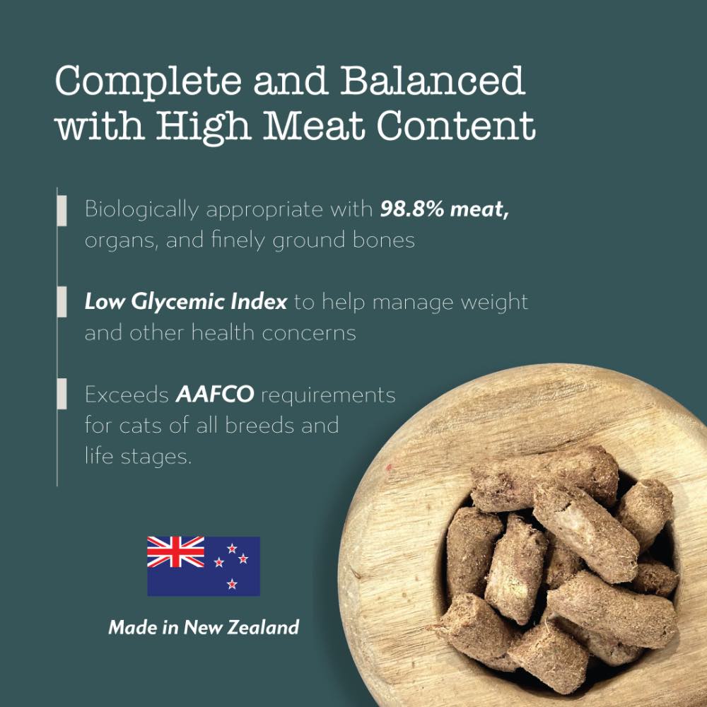 20% OFF: Boneve Chicken & Salmon Skin & Coat Support Grain-Free Freeze-Dried Raw Cat Food