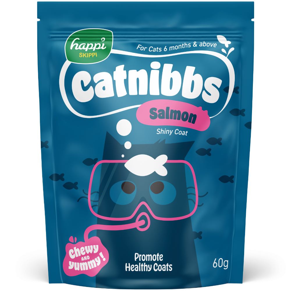$1 OFF: Happi Skippi Catnibbs Salmon Cat Treats 60g