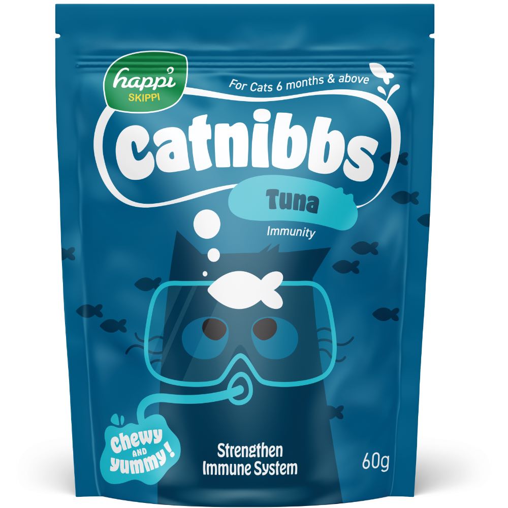 $1 OFF: Happi Skippi Catnibbs Tuna Cat Treats 60g