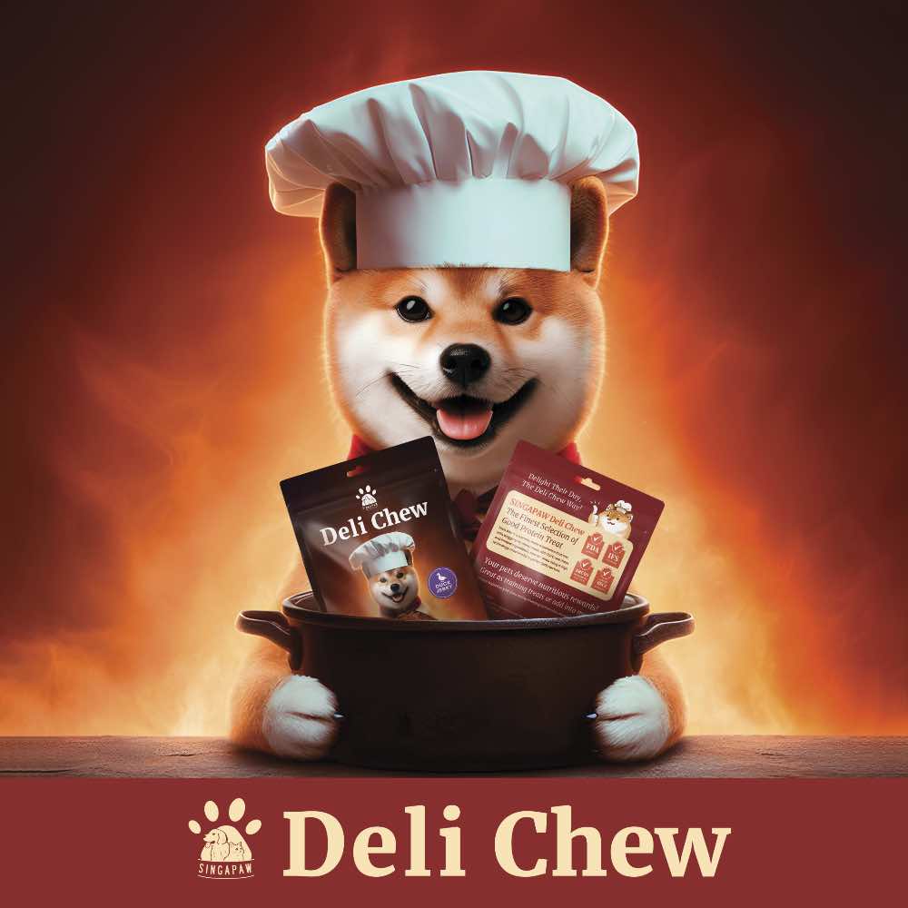 15% OFF (Exp Jan26): Singapaw Deli Chew Chicken Breast Slice Dog Treats 100g