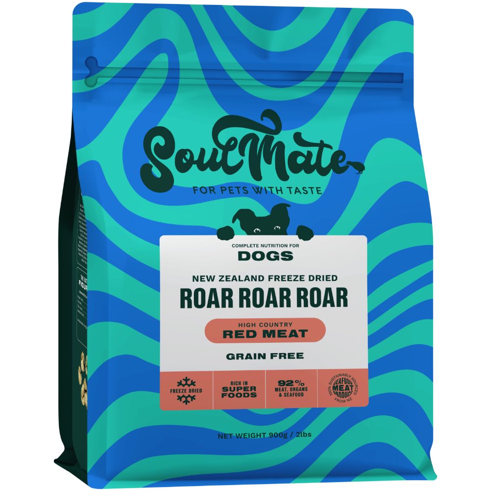 '65% OFF 400g (Exp 19Sep25)': SoulMate Roar Roar Roar New Zealand Red Meat Grain Free Freeze Dried Dog Food
