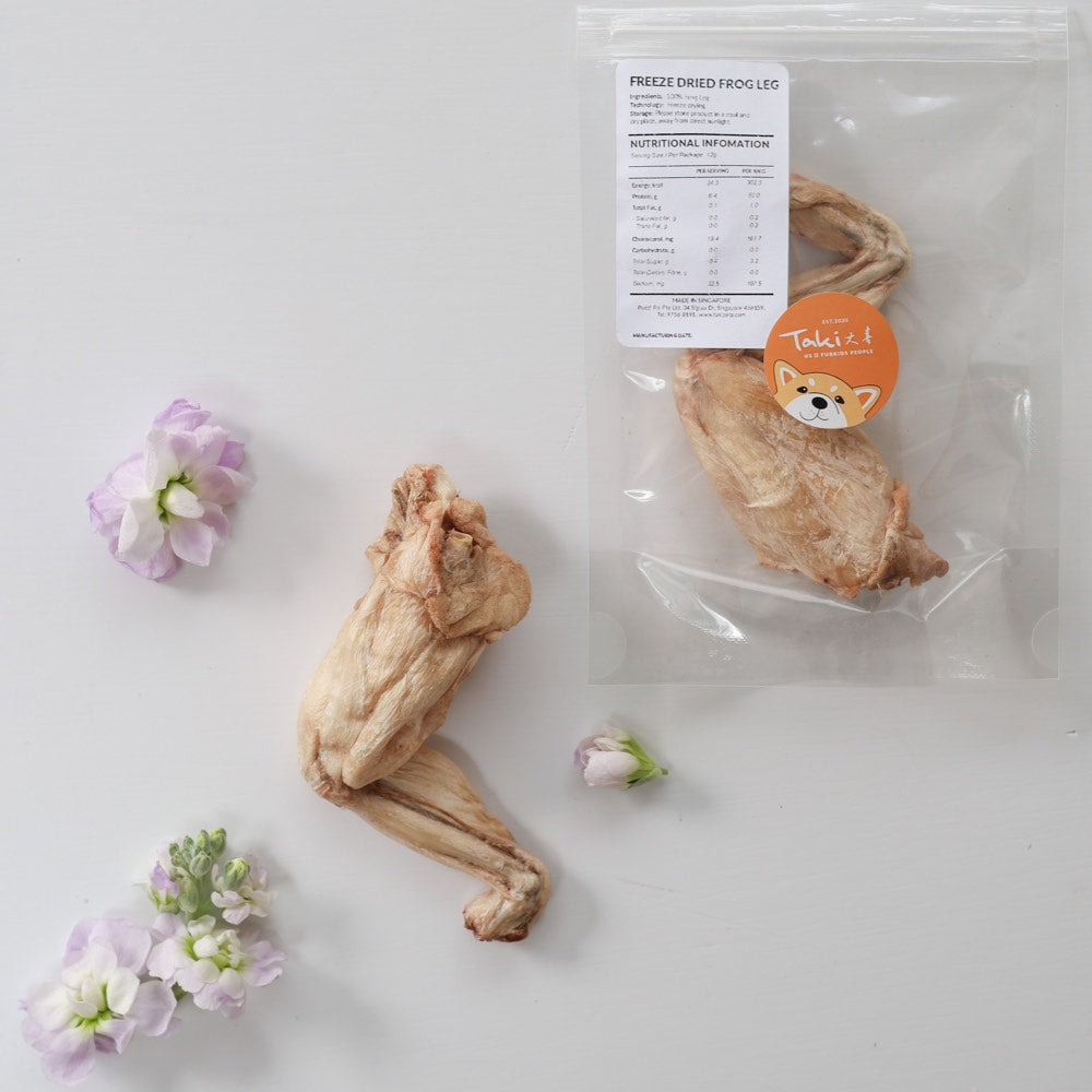 Taki Frog Leg Freeze-Dried Treats For Cats & Dogs (4 Packets) 48g