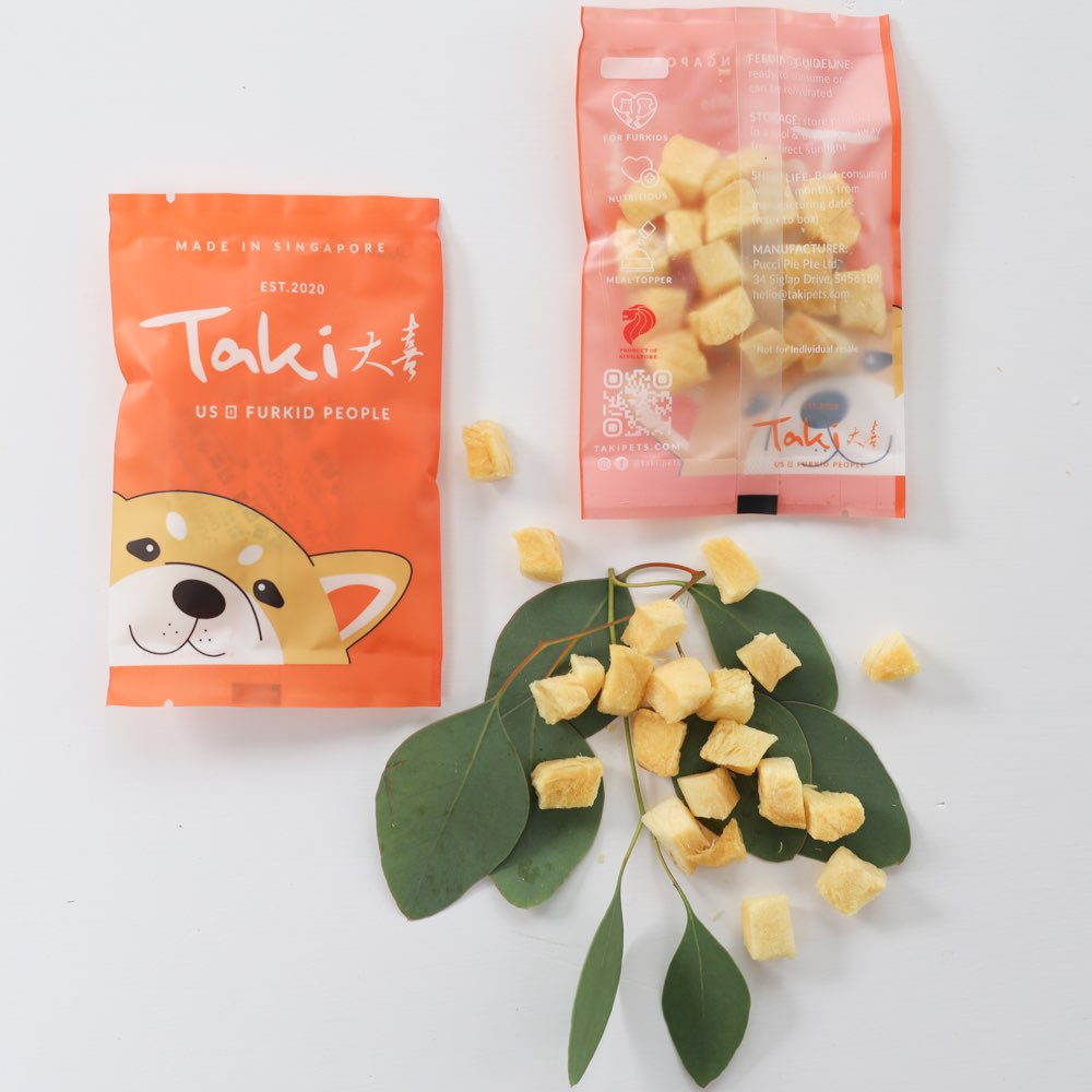 Taki Canadian Halibut Fish Freeze-Dried Treats For Cats & Dogs (10 Packets) 80g