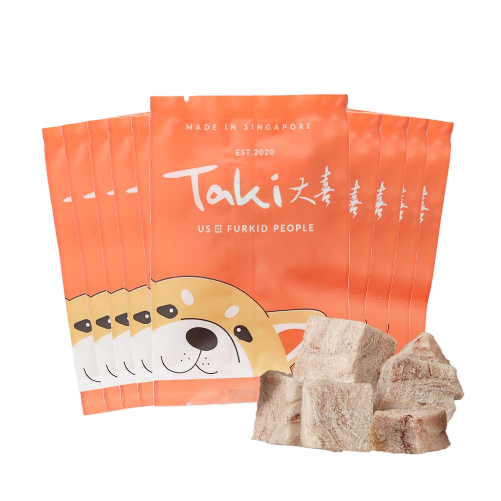 Taki Rabbit Cubes Freeze-Dried Treats For Cats & Dogs (10 Packets) 90g