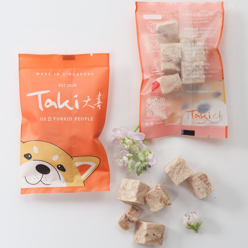 Taki Rabbit Cubes Freeze-Dried Treats For Cats & Dogs (10 Packets) 90g