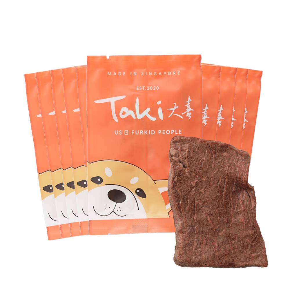 Taki Wagyu Beef Steak Freeze-Dried Treats For Cats & Dogs (12 Packets) 84g