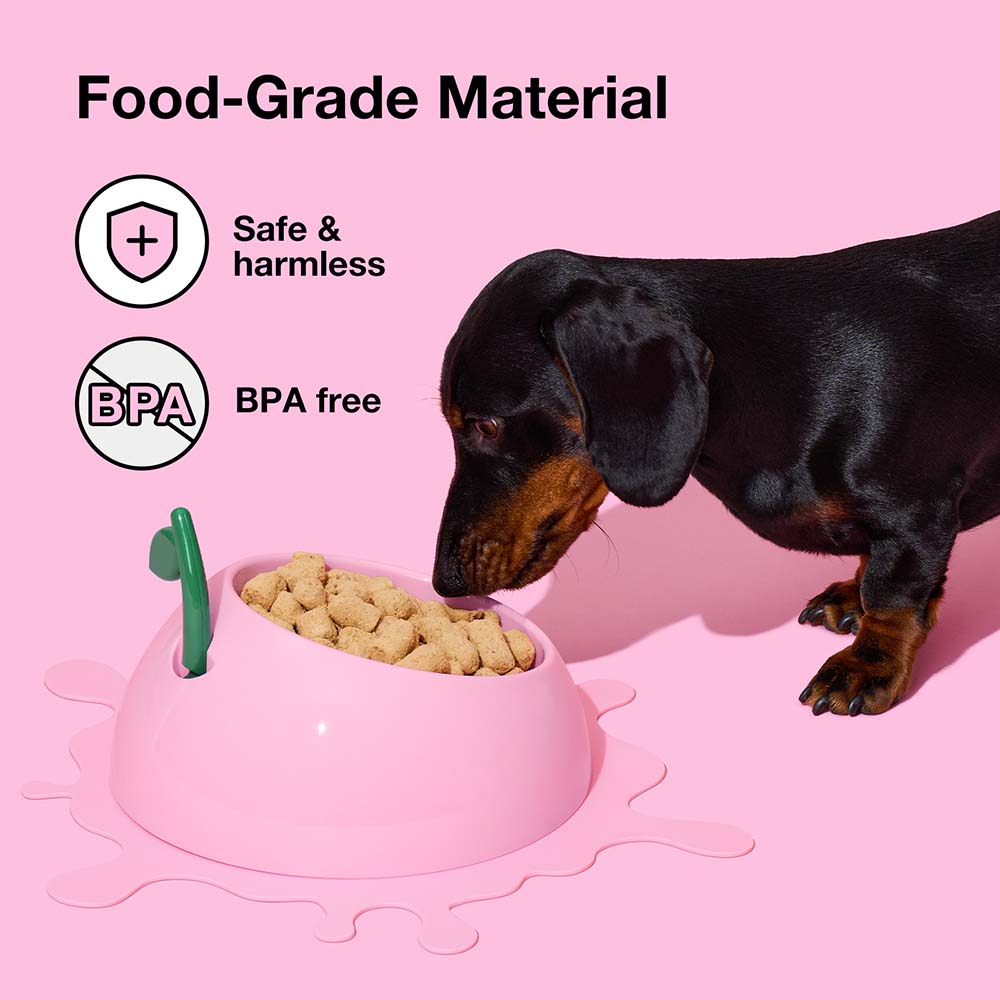 "VETRESKA Juicy Peach Bowl, Mat & Spoon Set For Cats & Dogs"