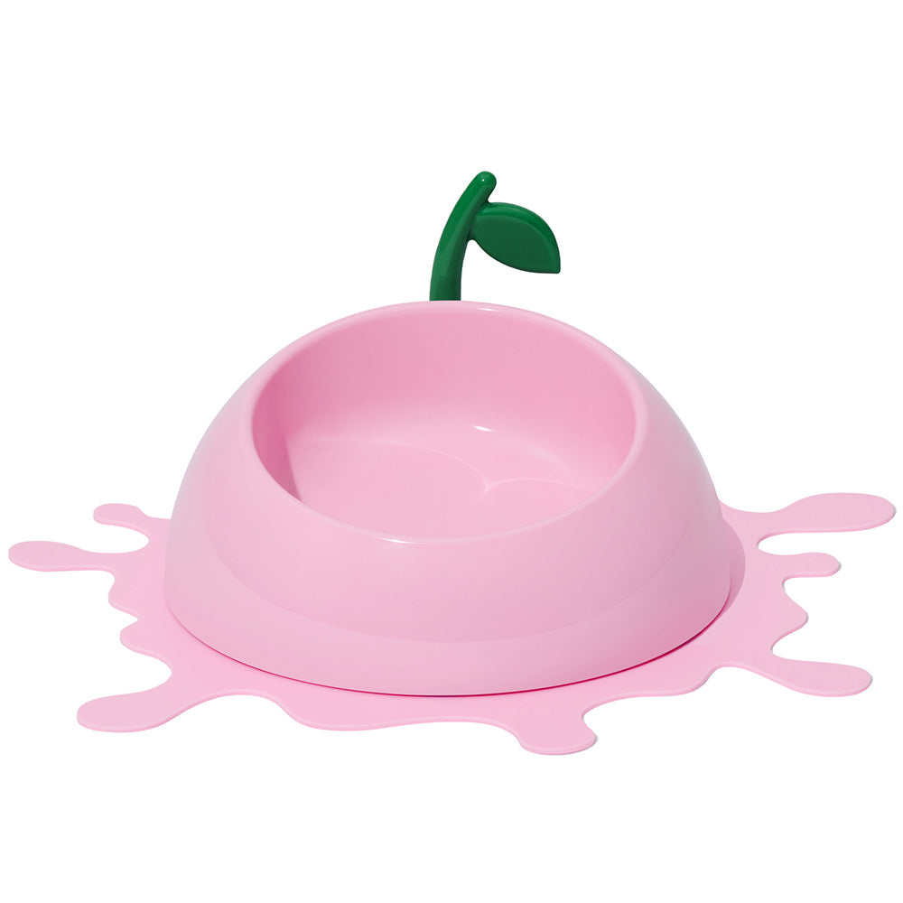"VETRESKA Juicy Peach Bowl, Mat & Spoon Set For Cats & Dogs"